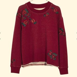 Madewell Mile(s) Embroidered Sweatshirt XXS NWOT